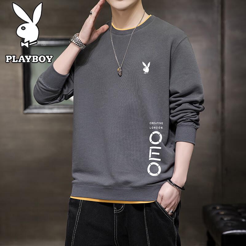 Playboy Men s Casual Long Sleeve T-Shirt M