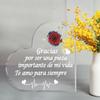 2D Flat Spanish I Love You Gifts Acrylic Desktop Decoration Plaque, Home Decor Plaque Hanging Wall Art Decorative Garden Decoration for Room Door Sign