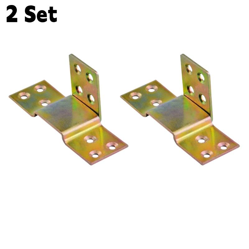 

Heavy Duty Metal Bed Rail Brackets Wood Bed Frame Corner Bracket Support Connector Hardware Kit for Beds Sofa Furnitures Hings