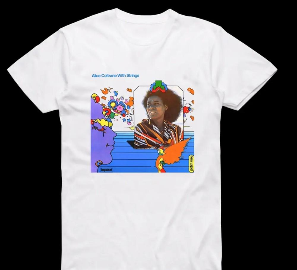 

Alice Coltrane album T-Shirt Tops Tee white short sleeve All Sizes S to 4XL S