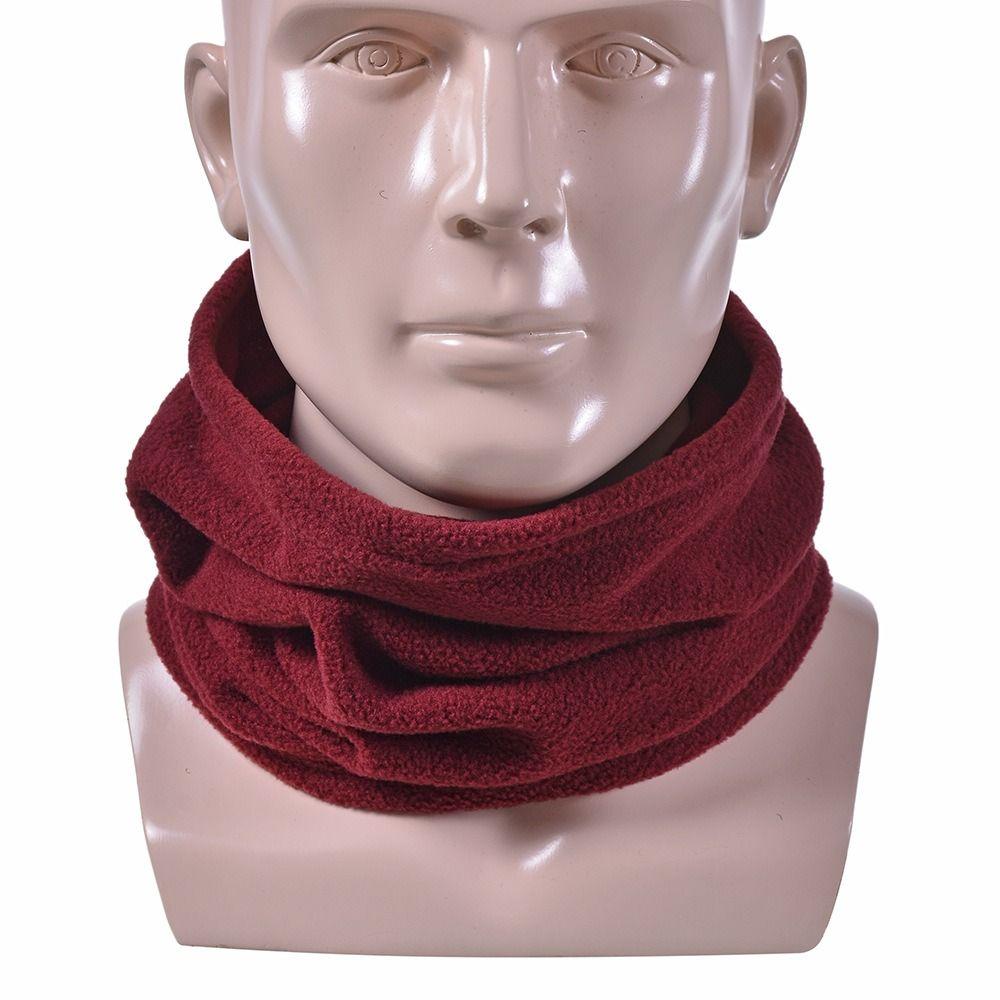 Multifunctional Winter Warm Neck Scarf Thermal Warm Fleece Snood Scarf Circle Wrap Outdoor Ski Balaclava Hat Thick Shawl