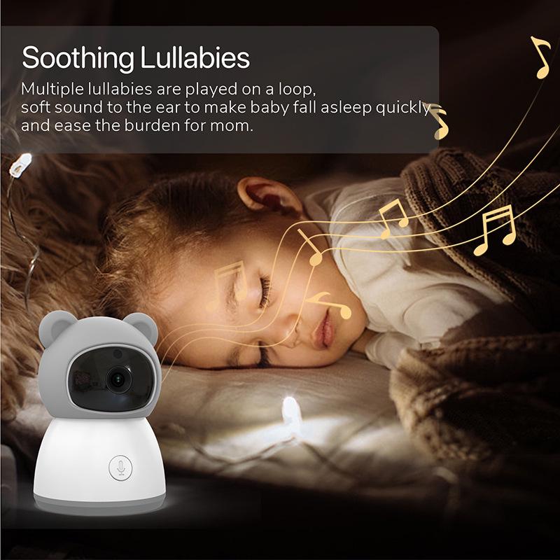 HD 5-Inch Wireless Baby Monitor with WiFi, Two-Way Talk, Night Vision, and Tuya Remote Monitoring