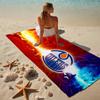 Edmonton Oilers Beach Towel Microfiber Beach Towel Super Soft & Absorbent for Bath, Beach, Travel  Bath Time Accessory, Fan gifts