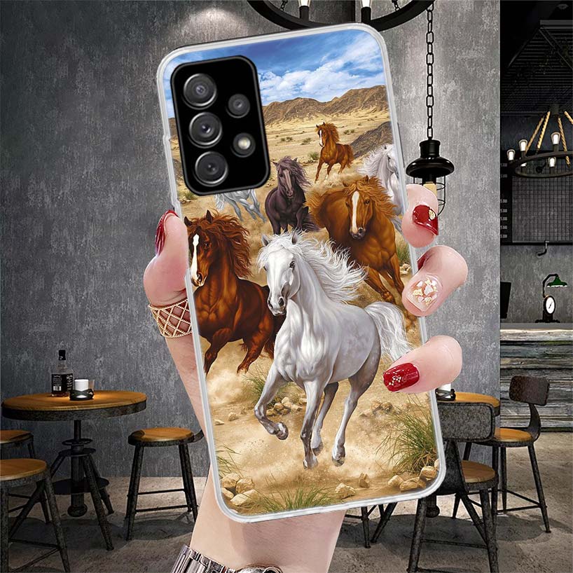 Horse Great Beauty Galloping Soft Phone Case For Samsung Galaxy S22 S23 S24 S25 Edge S26 Ultra S20 FE S21 Plus + Fundas Coque Ga