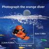 Fish Tank Decoration Luminous Green Mini Floating Diver Aquarium Ornaments Cute Small Floating Ball Aquarium Accessories Acuario