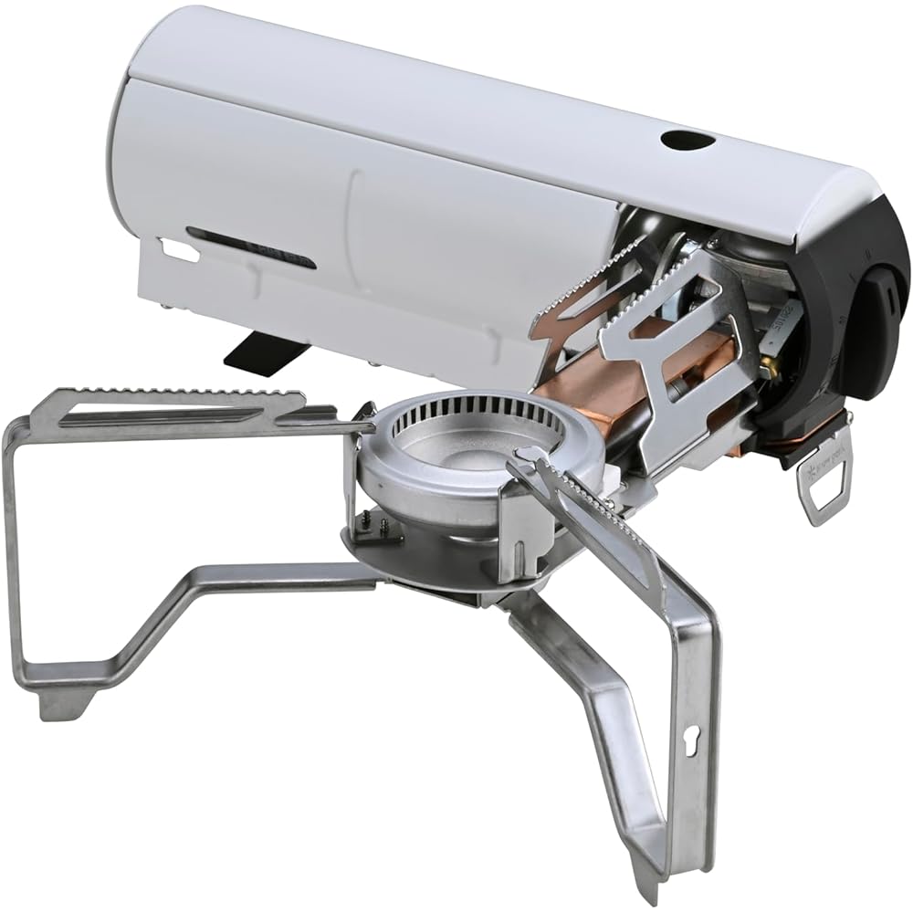 Snow Peak Home & Camp Burner White Compact Portable Gas Stove Outdoor Cooking Appliance