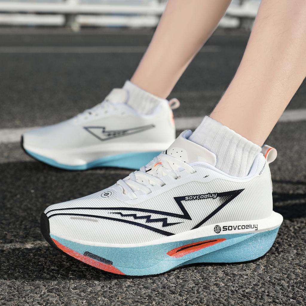 Unisex Men Running Shoes Sneakers Women Carbon Board Speciality Marathon Sports Lightweight Comfortable Athletic Nonskid Sneaker