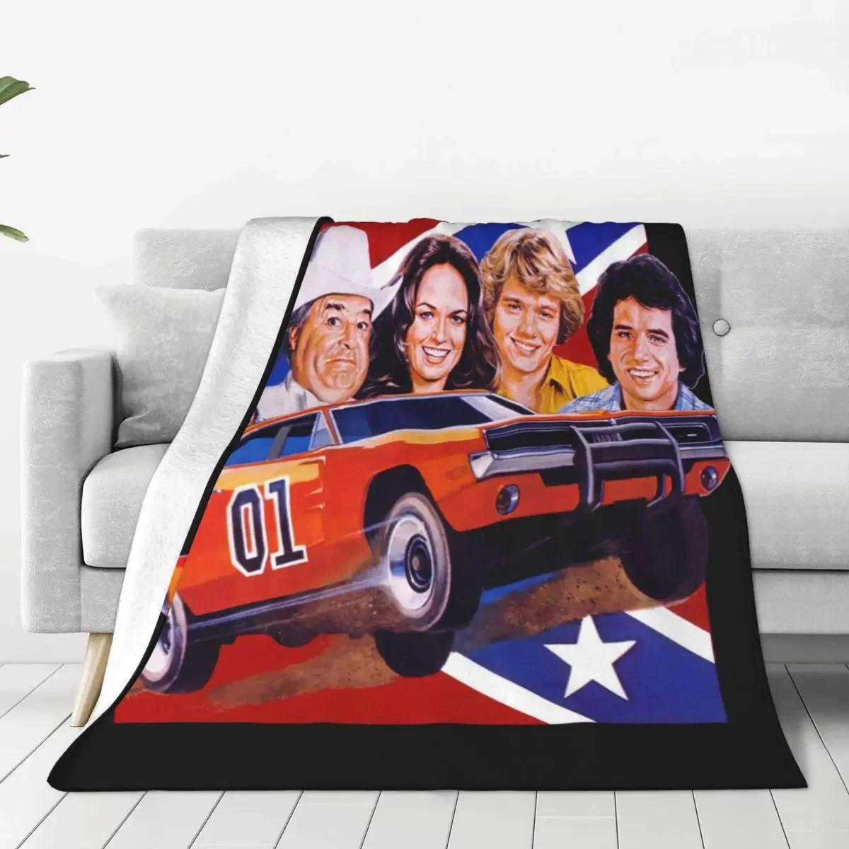Dukes Of Hazzard T 1980S Retro Throw Blanket Blanket Personalized Warm Bedroom AntiPilling 80x120cm(31x47inch)