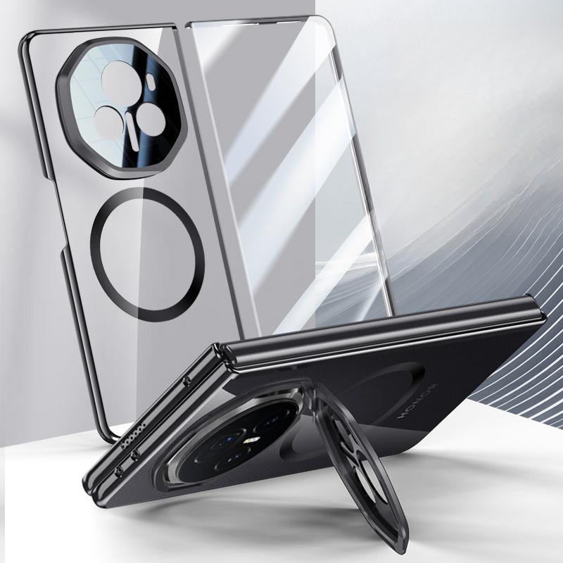 It Is Suitable for The HONOR Magic V3 Phone Case Stand, Featuring A Magnetic Transparent Full-case Shockproof, Simple and High-end Casing