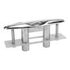 8in Boat Pull Up Cleats 316 Stainless Steel Retractable Flush Mount Dock Cleats with Backing Plate and Lock Nuts