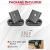 For Jeep Wrangler JK JKU A-Pillar Light Mount Kit Aluminum Hood Ditch LED Pod Brackets Windshield Mounting Bracket 2007-2018