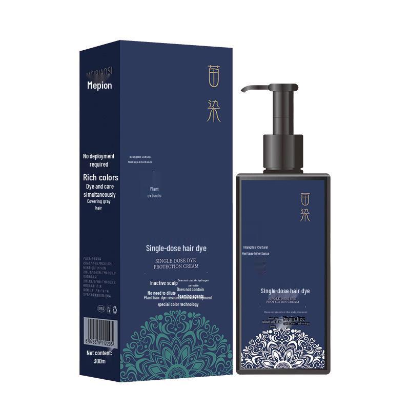 Plant-Based Gray Hair Dye Cream - No Damage, No Peroxide or Ammonia