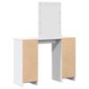 Makeup Vanity Table with Storage White 102 x 33 x 135 cm Engineered Wood