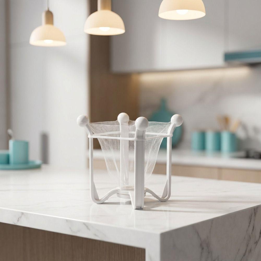 Folding Sink Filter Holder Plastic Sink Drain Rack Durable Sink Trash Catcher Vegetable Storage