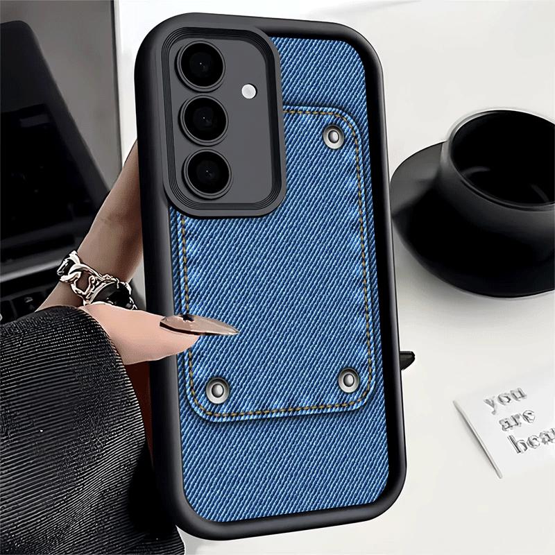 Phone Case for Samsung Galaxy A17 A16 A15 A14 A13 Retro Denim Pattern A56 A36 A26 A55 A35 A25 A54 A34 A24 A53 A33 A23 A07 A06