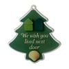 Christmas Pendant Xmas Tree Stocking Shape 2D Acrylic Seaside Festive Decoration with Lanyard Beach House Holiday Decor