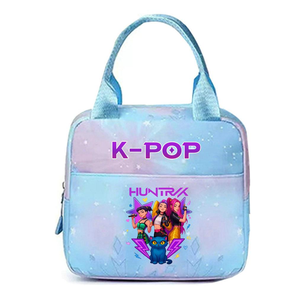 KPop lovci démonů Kancelářští pracovníci S obědovým sáčkem Přenosný izolovaný velkokapacitní obědový sáček Taška přes rameno Dvouúčelový
