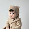 Warm Woolen Baby Balaclava Hat Ear Protection Knit Cap Scarf New Knitted Beanie Cap  Boy Girl