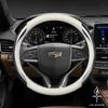 For Cadillac Escalade Deville DTS SRX XT4 XT5 XTS ATS BLS CT4 CT5 CT6 CTS SLR SLS Car Carbon Fiber Leather Steering Wheel Cover