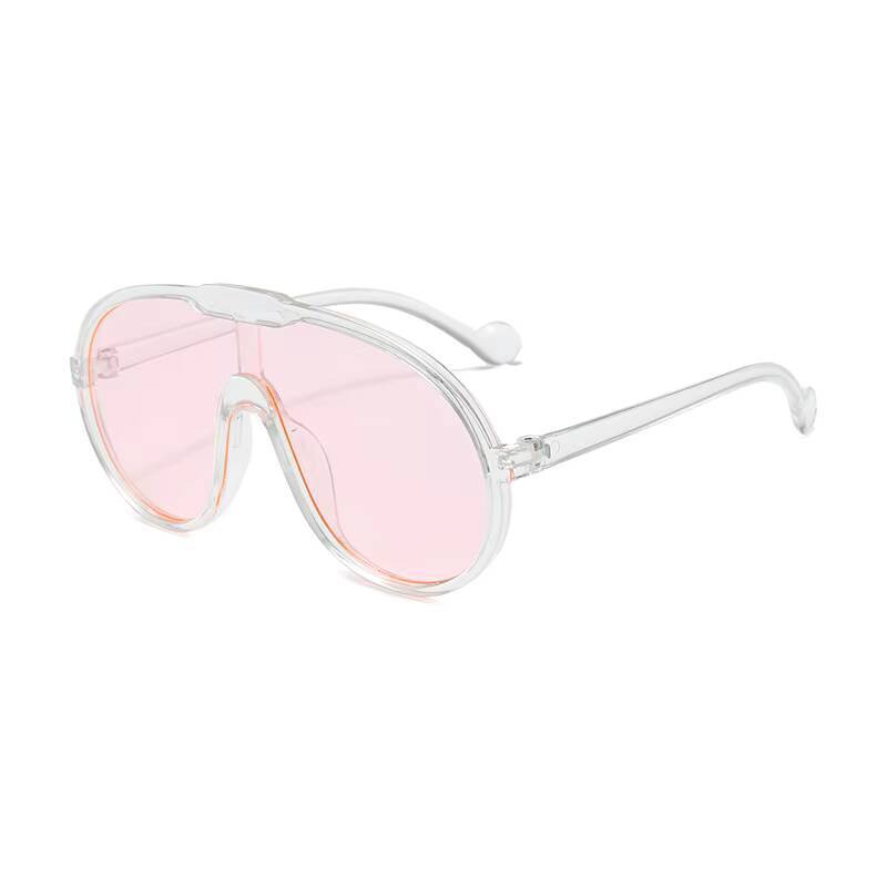 2026 UV400 Children's Fashion Shows Large Frame Integrated Fashionable Cute Sunglasses Men's And Women's