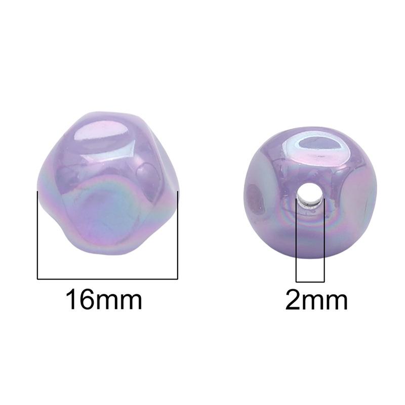 Acrylic Solid Color Beads for DIY Necklace & Bracelet Accessories