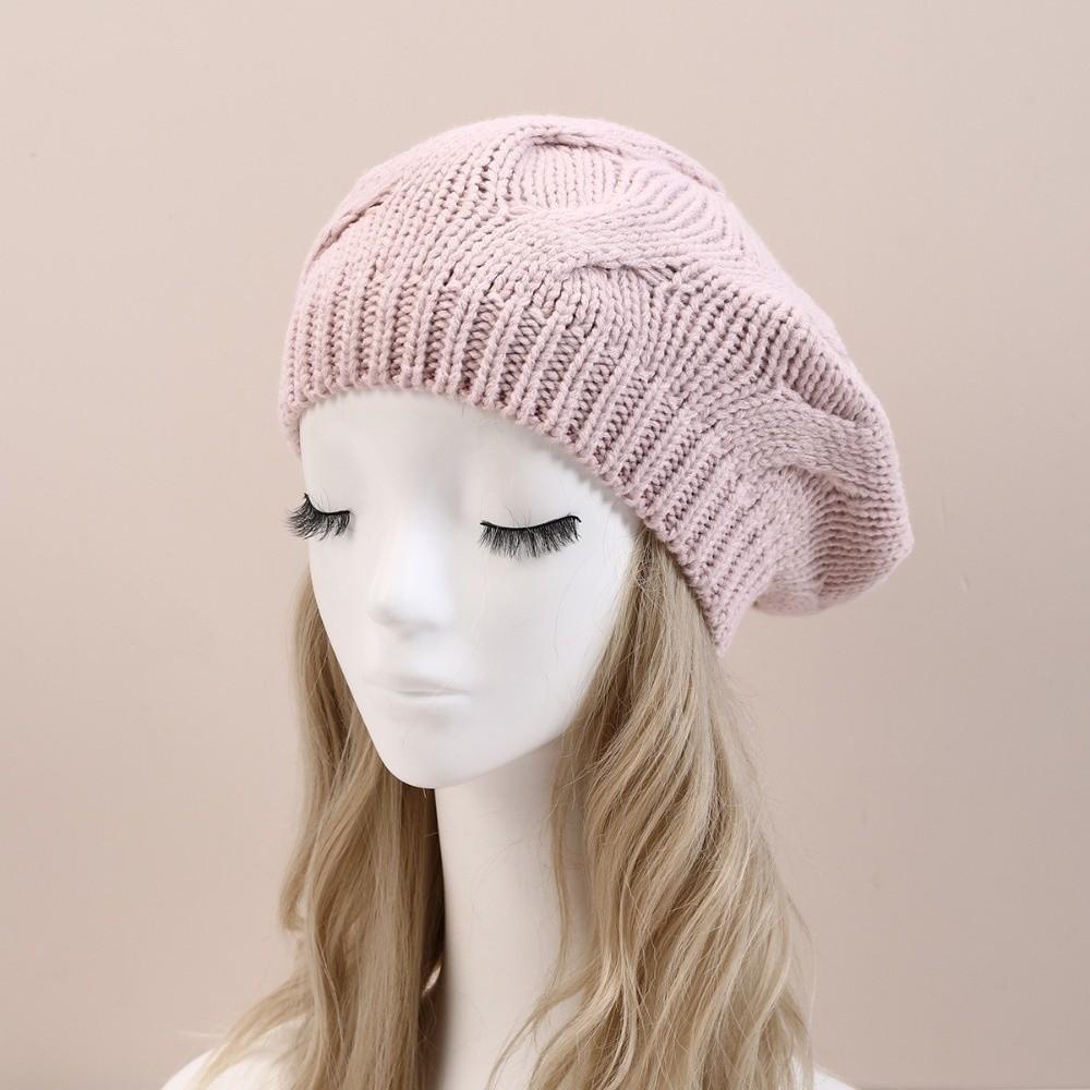 Vintage Künstler Baskenmütze Dehnbare Strick Baskenmütze Mode Französische Baskenmütze Frühling Herbst Damen Kopfbedeckung