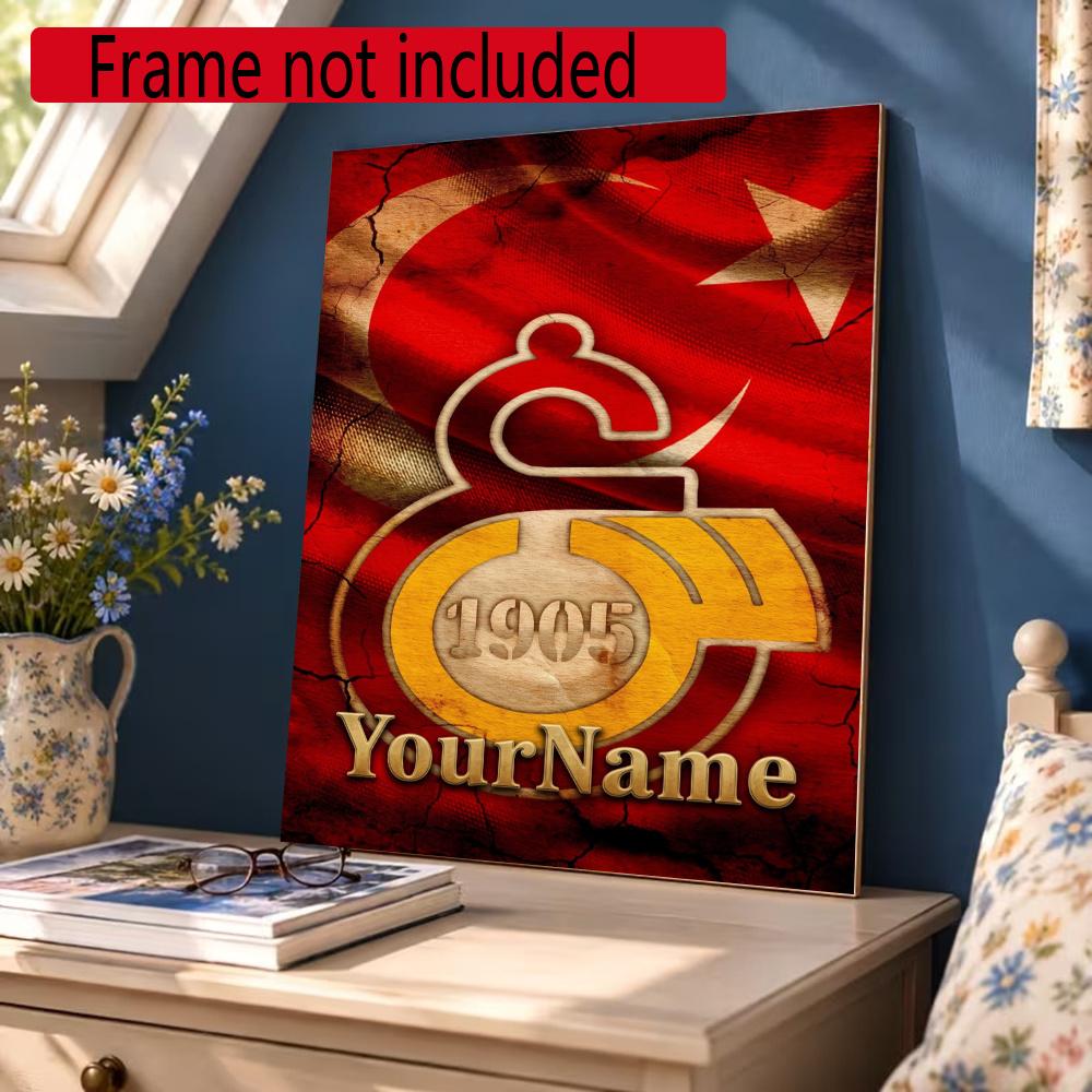 Galatasaray Personalized Text Diamond Painting Round Diamond Mosaic Rhinestones Diamond Embroidery Craft Kit Wall Decor Without Frame