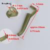20 sztuk akcesoria wędkarskie karpiowe rękawy z haczykami gotowe D-rig Line Aligner przypony do włosów Zig Rig Terminal Tackle Connect Pop Up Boilies