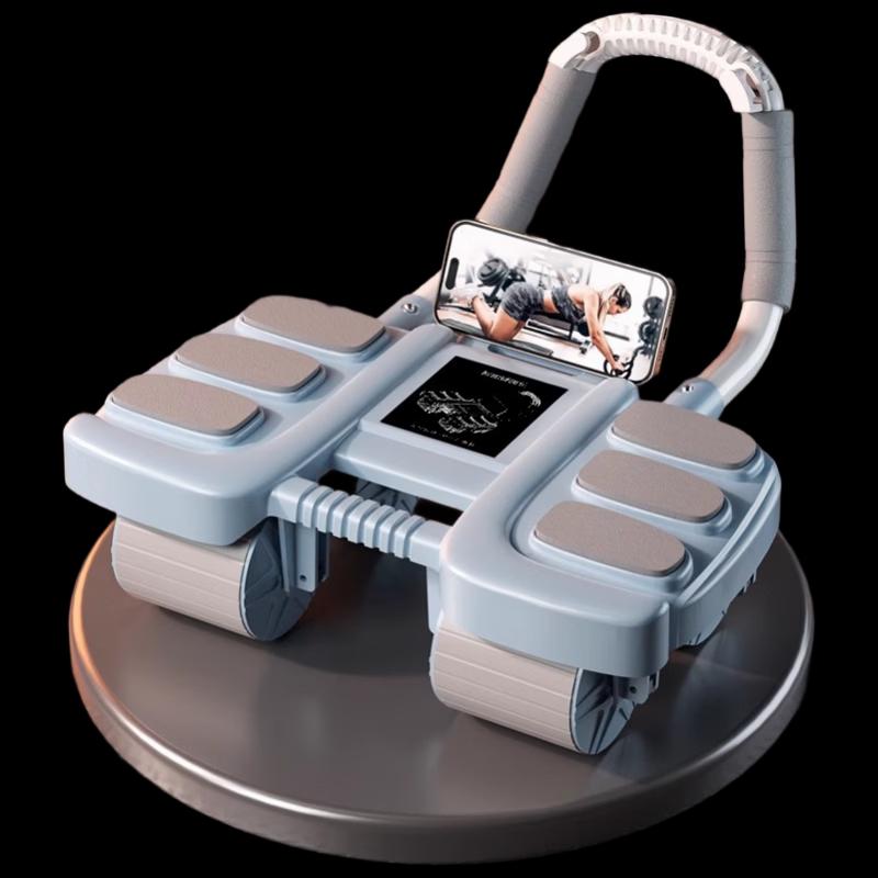 Automatic Rebound 4-Wheel Ab Roller