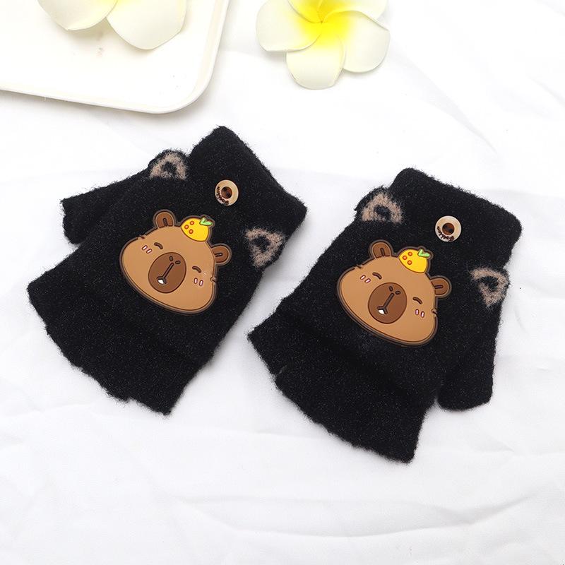 Kinder Cartoon Fäustlinge mit Klappe – Niedlich, Dick und Warm zum Schreiben und für Outdoor-Aktivitäten