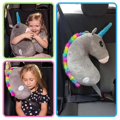 Nette Cartoon Auto Sicherheits Sitz Gürtel Abdeckung Kind Einhorn Kissen Sitz Gürtel Schulter Pad Schutz Plüsch Polsterung Auto