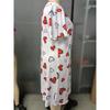 Women's Pajamas Plus Size Summer New Leopard Print Round Neck Loose Casual Mid Length Sleeping Dress