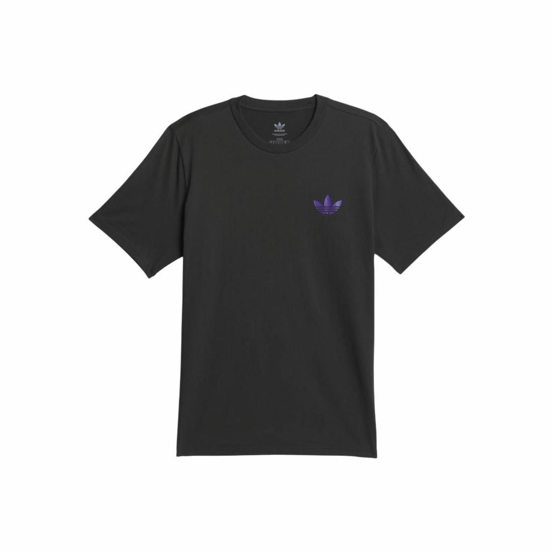 adidas Originals Logo Printed Knit Crew Neck Short Sleeve T-Shirt Men’s Black S