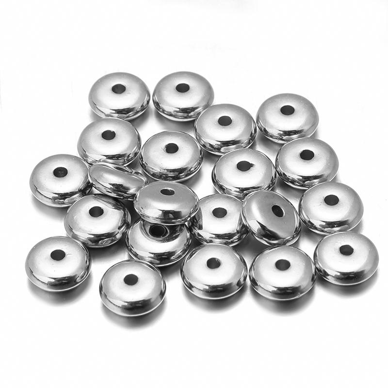 200-400Pcs/Lot CCB Charm Spacer Beads Multicolor Wheel Bead Flat Round Loose Beads for DIY Jewelry Making Findings Supplies