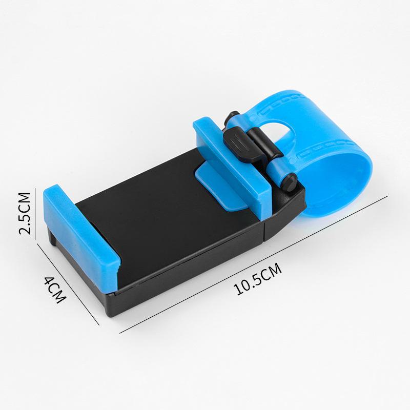 Car Steering Wheel Phone Holder with Secure Buckle