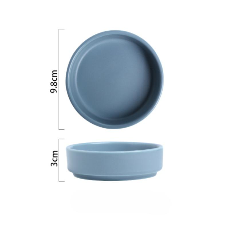 

Керамическая западная тарелка, приправа для соевого соуса, круглая тарелка для салата, миска для томатного соуса, креативные тарелки для макания в уксус