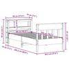 VidaXL Cadre de lit sans matelas 90x200 cm bois de pin massif 3306273