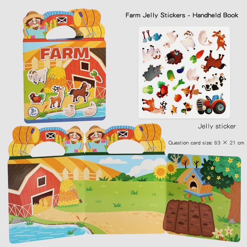 Non-Toxic Reusable Children'S Stickers For Busy Book Creative Diy Toy Durable And Portable For Learning And Education Theme Birthday Gifts