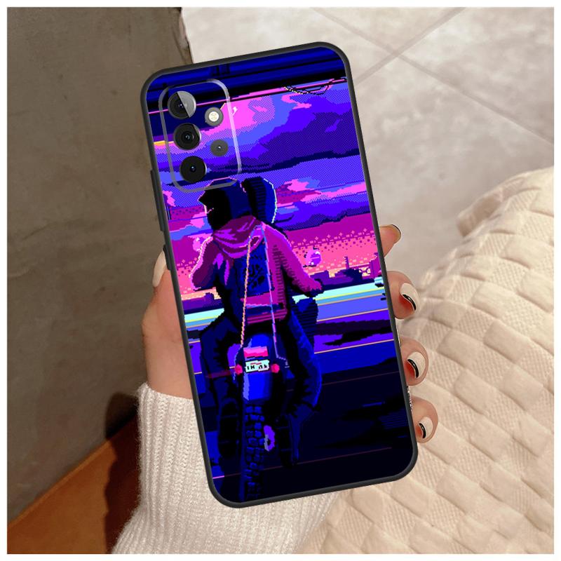 Anime Vaporwave Glitch For Samsung Galaxy A13 A33 A53 A34 A54 A14 A15 A16 A26 A36 A56 A12 A32 A52 A06 A35 A55 Case