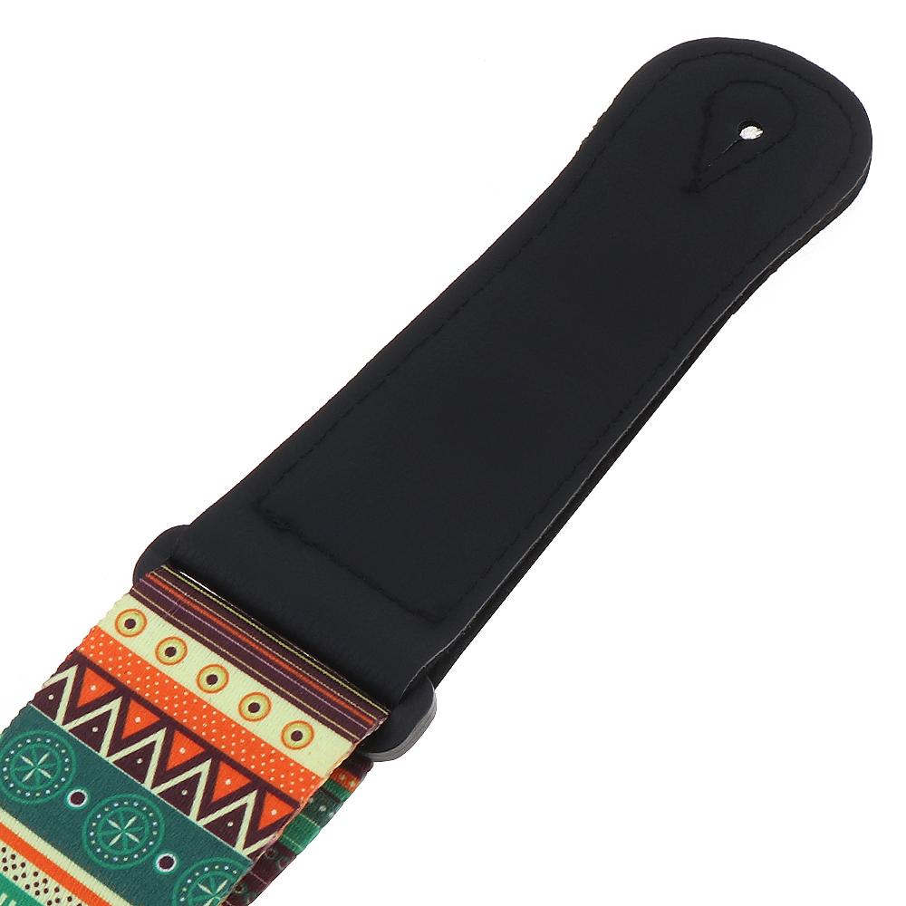 Adjustable National Style Printing Guitar Strap for Acoustic Electric Bass Guitar