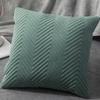 Quilted Velvet Pillowcase Throw Pillow Covers Home Cojines Decor Simple Sofa Cushion Cover Decor