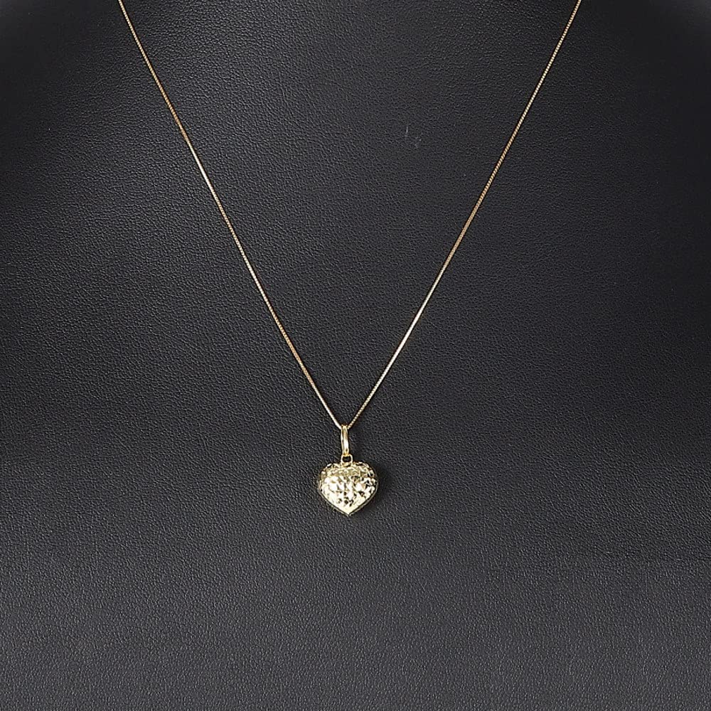 Goods 18K Gold Heart Pendant Necklace Head Charm for Women [Happy Shop]