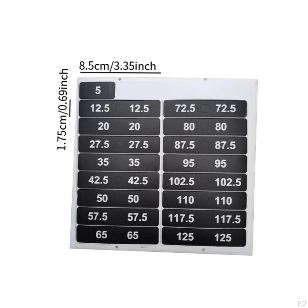 Weight Stack Labels Number Stickers Tags for Indoor Gym Resistance