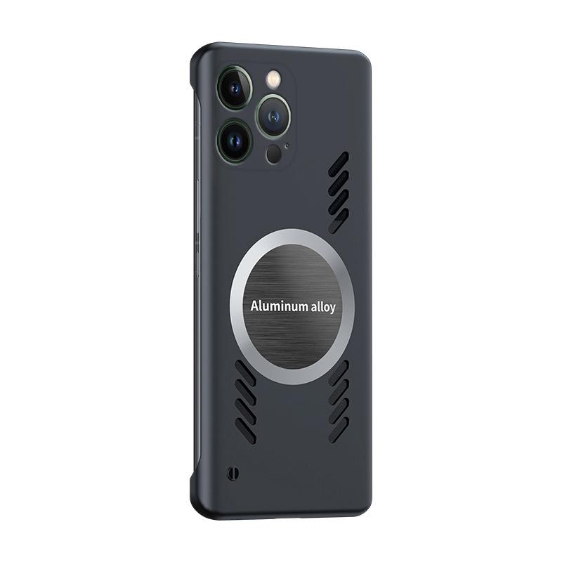 Applicable To iPhone17ProMax Borderless Mobile Phone Case Apple 16Pro Heat Dissipation 15 Hard 14 Anti-drop X Protective Case