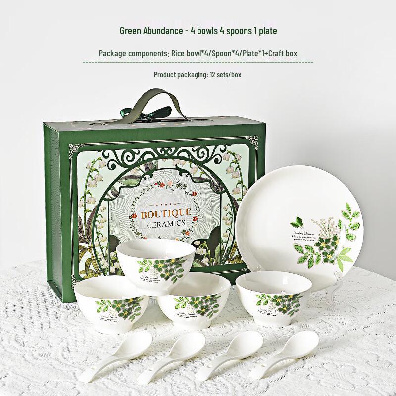 Green Wonderland Ceramic Dining Set