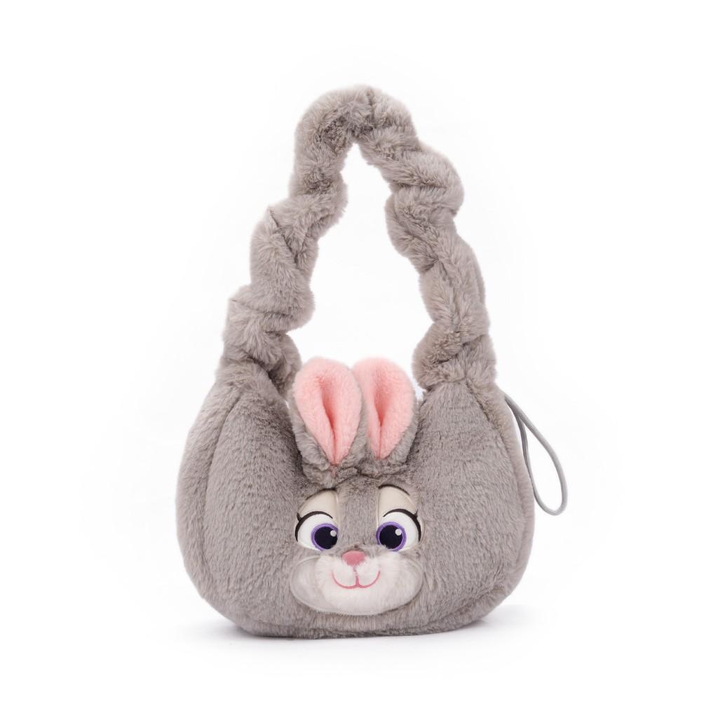 Zootopia Nick Judy Plush Toy Shoulder Bag With Long Plush Material For Kids And Fans