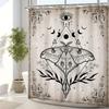 Mystical Moth with All-Seeing Eye Shower Curtain - Soft Microfiber for Bathroom - Perfect Gift for Esoteric and Nature Lovers