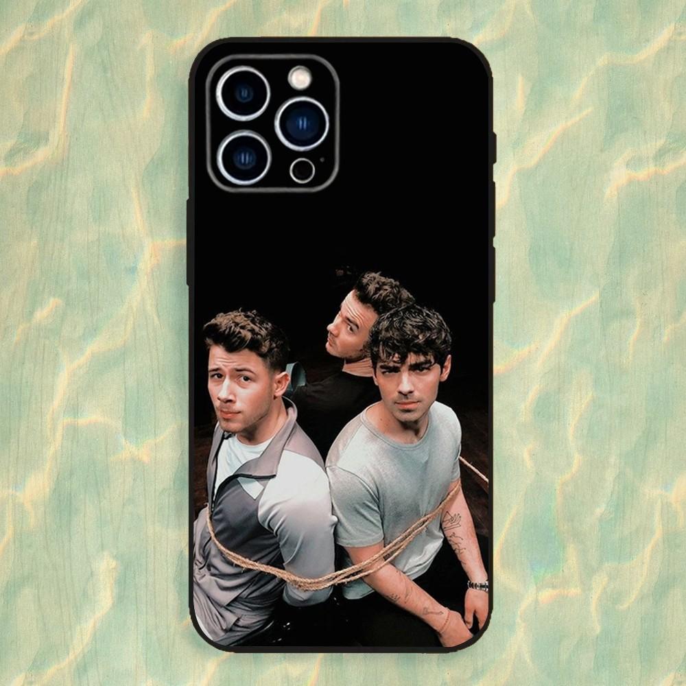 J-Jonas B-Brothers Band Phone Case For iPhone 16,15,14,13,12,11 Plus,Pro Max,XS,X,XR,SE,Mini,8,7,Soft Silicone Black Cover