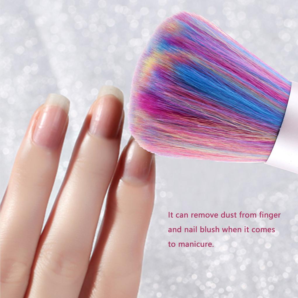 1pc Nail Brush Tools File Nail Art Care Manicure Pedicure Soft Remove Dust Small Angle Cleaner Acrylic UV Powder Remover Brush
