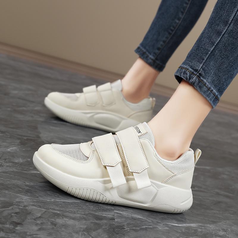 Женские спортивные летние бежевые студенческие кроссовки для бега повседневные черные кроссовки для ходьбы дышащая обувь большого размера 39 бежевый 2339₽